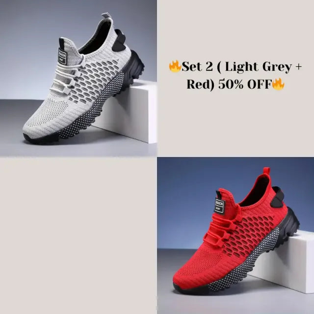 🔥Hot Sale - 60% OFF🔥Yellow High-Top Performance Athletic Sneakers - Breathable Mesh