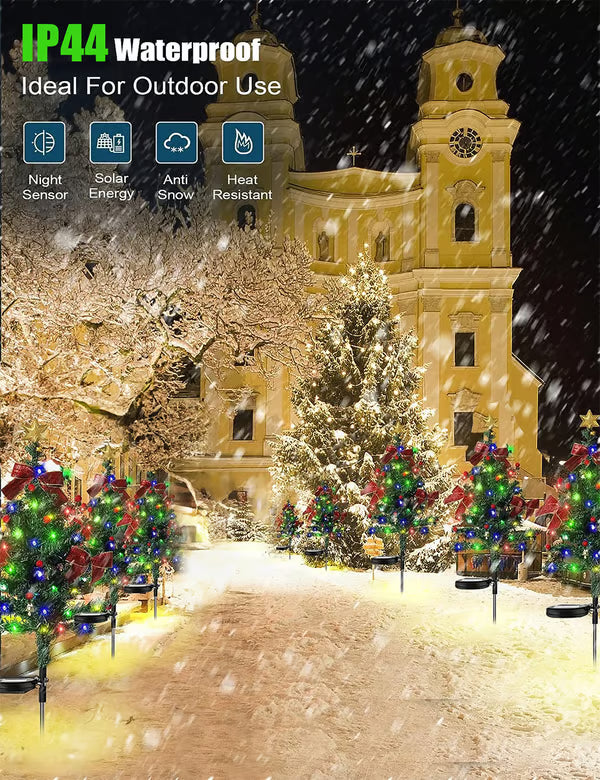 đSolar Christmas Trees Lights Outdoor Decoration Waterproof