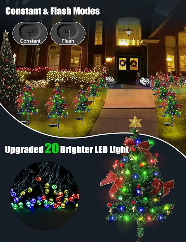 đSolar Christmas Trees Lights Outdoor Decoration Waterproof