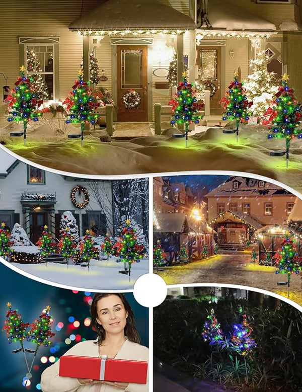 đSolar Christmas Trees Lights Outdoor Decoration Waterproof