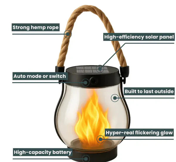 🎉Last Day Promotion 50% OFF 🔥 Solar Flame Lantern
