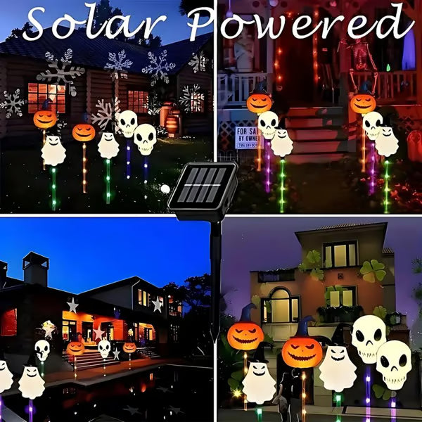 🎉Last Day Promotion 50% OFF + FREESHIPPING🔥 👻🎁6-Pack LED Solar Halloween Ground Lights