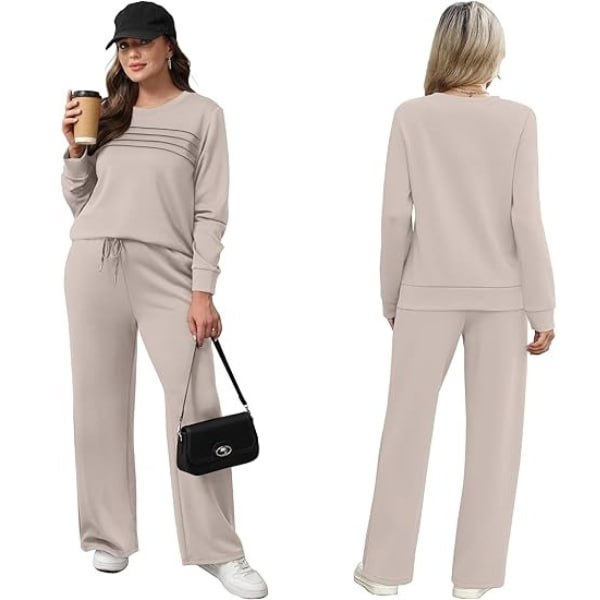 đ„LAST DAY 50% OFFâšWomenâs Crew Neck Lounge Set â Soft Cotton Top & Drawstring Pants