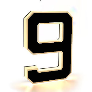 🔥Solar Lighted House Numbers for Outside
