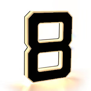 🔥Solar Lighted House Numbers for Outside