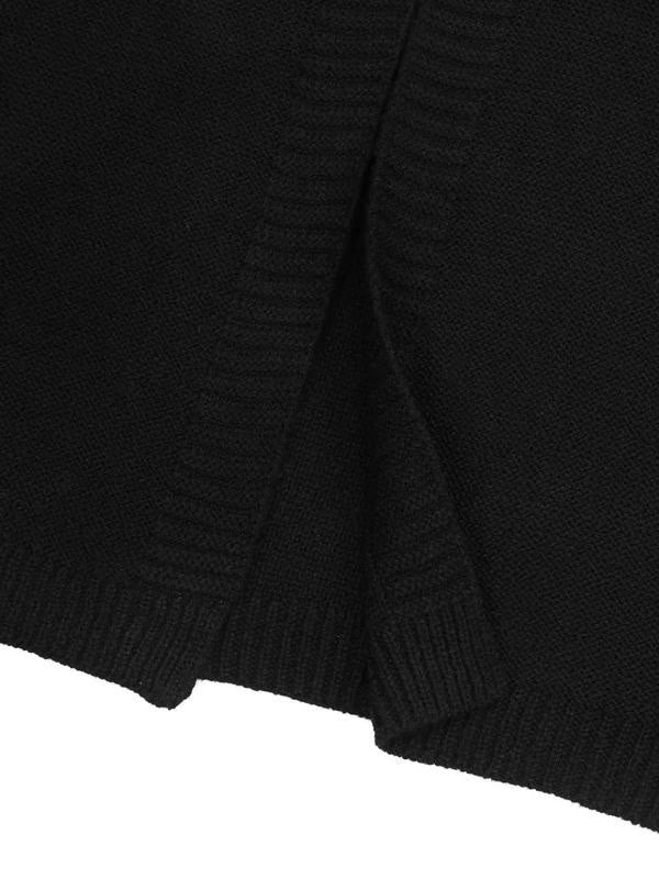 🔥Last Day Promotion 60% OFF +🔥FREESHIPPING🔥 Women's Plain Chunky Open Front Long Sleeve Hooded Knitting Cardigan