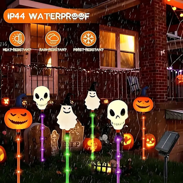 🎉Last Day Promotion 50% OFF + FREESHIPPING🔥 👻🎁6-Pack LED Solar Halloween Ground Lights