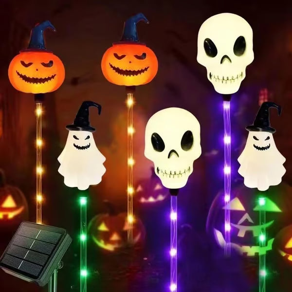 🎉Last Day Promotion 50% OFF + FREESHIPPING🔥 👻🎁6-Pack LED Solar Halloween Ground Lights