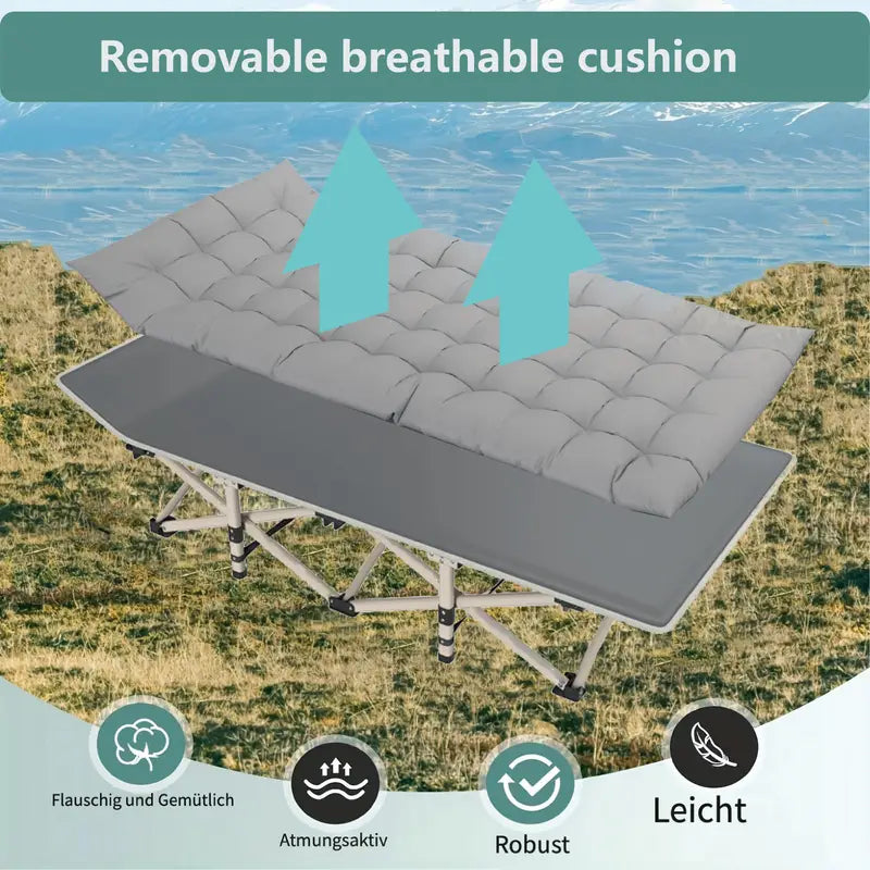 🔥HOT SALE-49% OFF🔥+🔥FREESHIPPING🔥 Metal Comfortable Outdoor Folding Bed