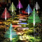 🎁🎄7 Color Changing Solar Christmas Trees Lights