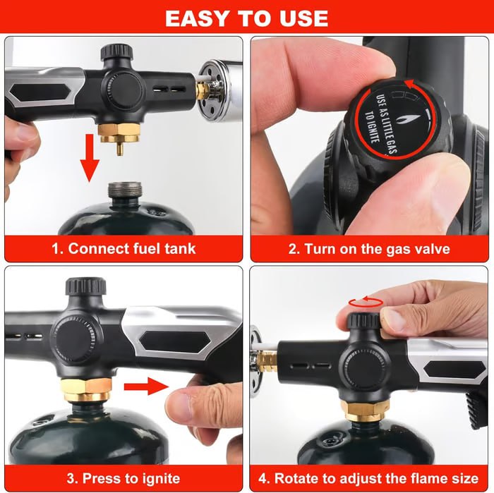 High-temperature torches for outdoor cooking and grilling