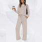 🔥LAST DAY 50% OFF✨Women’s Crew Neck Lounge Set – Soft Cotton Top & Drawstring Pants