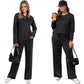 🔥LAST DAY 50% OFF✨Women’s Crew Neck Lounge Set – Soft Cotton Top & Drawstring Pants