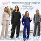 🔥LAST DAY 50% OFF✨Women’s Crew Neck Lounge Set – Soft Cotton Top & Drawstring Pants