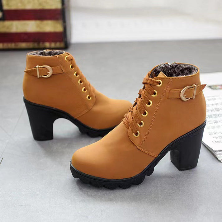 ⏳ 50% Off for a Limited Time ⏰ Women’s Block Heel Boots with Thick Sole 💥